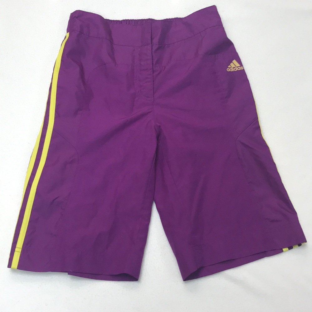 Adidas girls purple Bermuda shorts